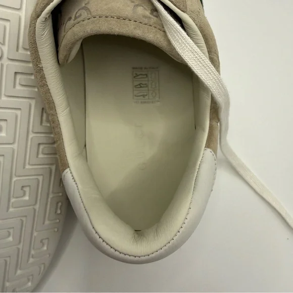 NWT Gucci Beige Ace Sneakers with Red and Green Accents size 39 fit 8.5-9US - Picture 7 of 9